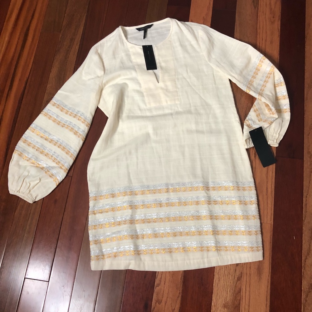 BCBG Maxazira DETAILED Bell Sleeved Dress